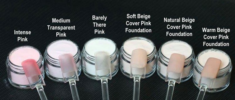 Acrylic nail implant powder